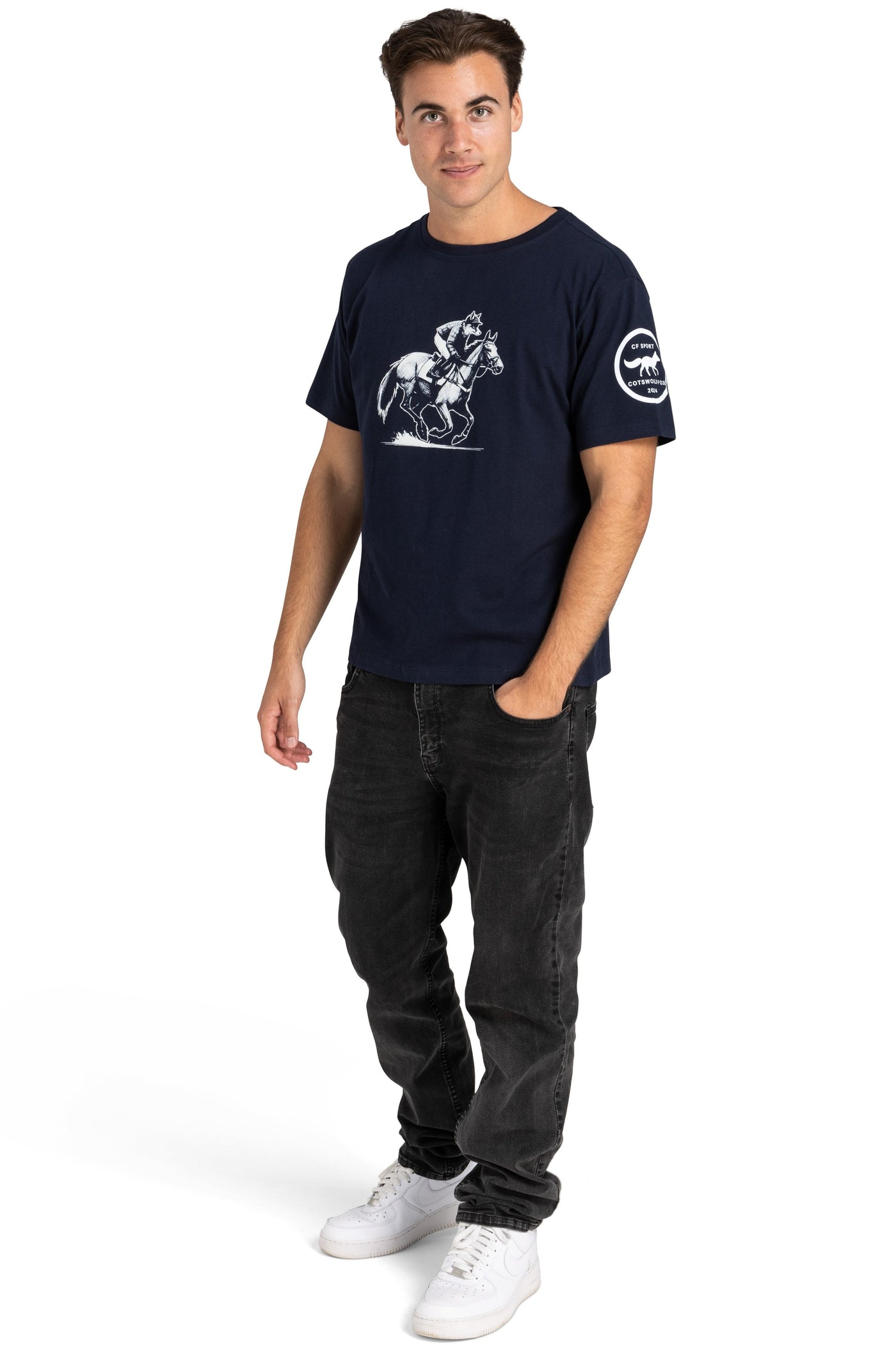 CF Sport Tee - Horse | Navy