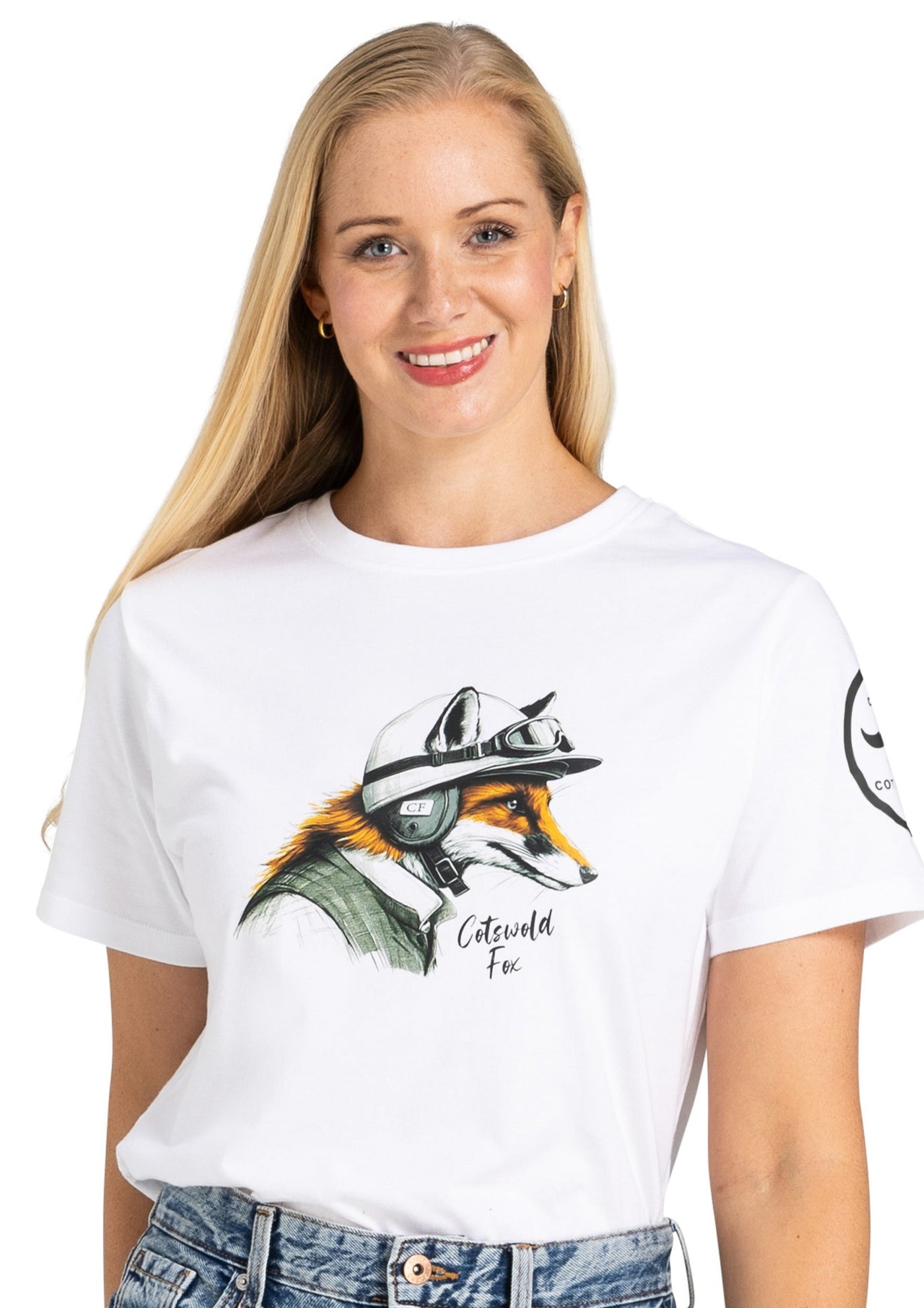 Sample: White Fox Tee. Medium