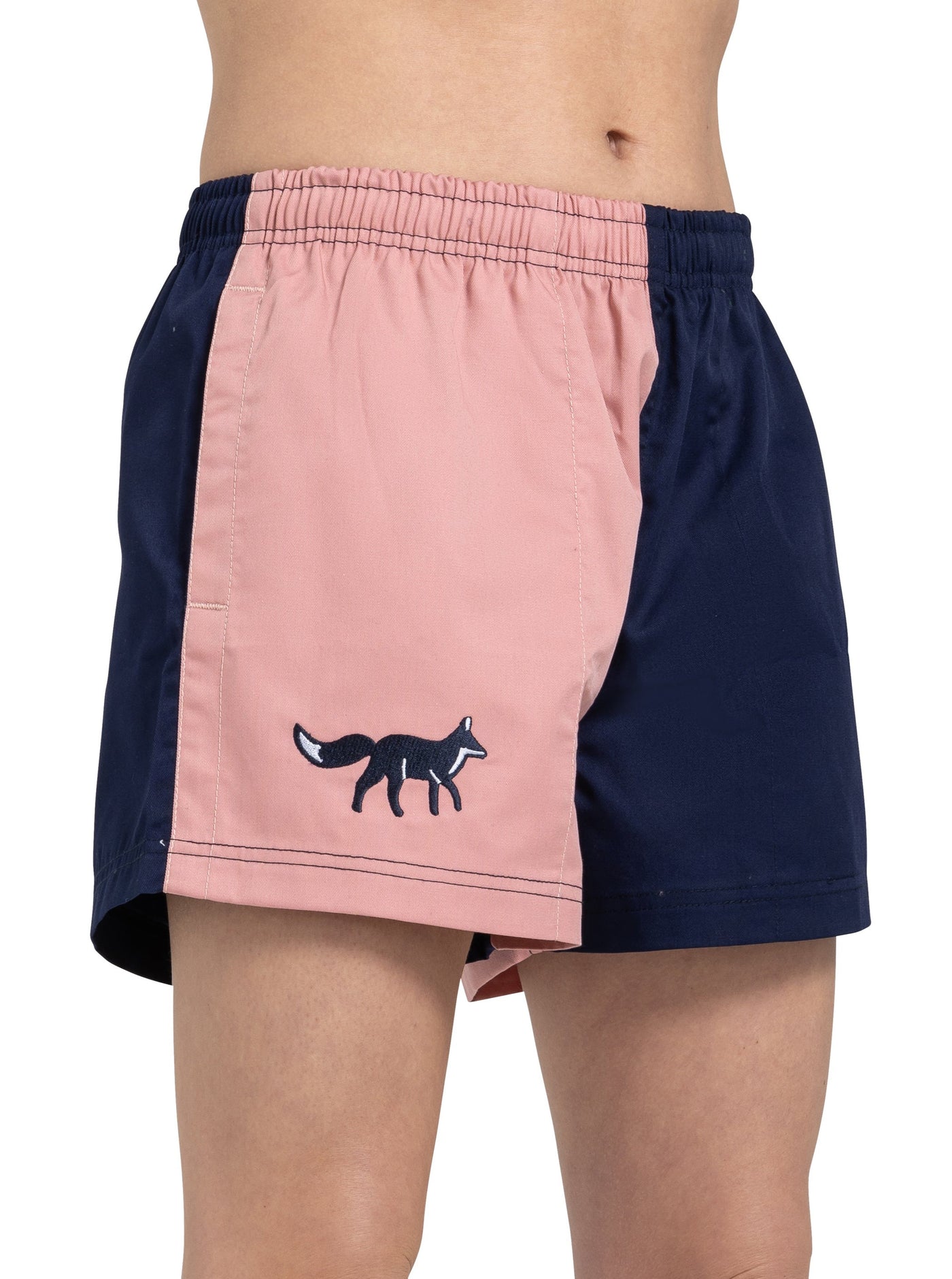 Unisex Harlequin Shorts - Pink and Navy