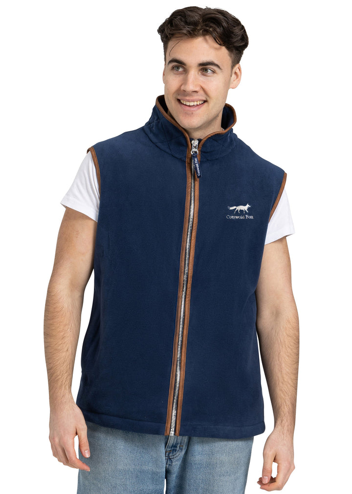 Unisex Fleece Gilet | Navy | Cotswold Fox – Cotswold Fox Clothing