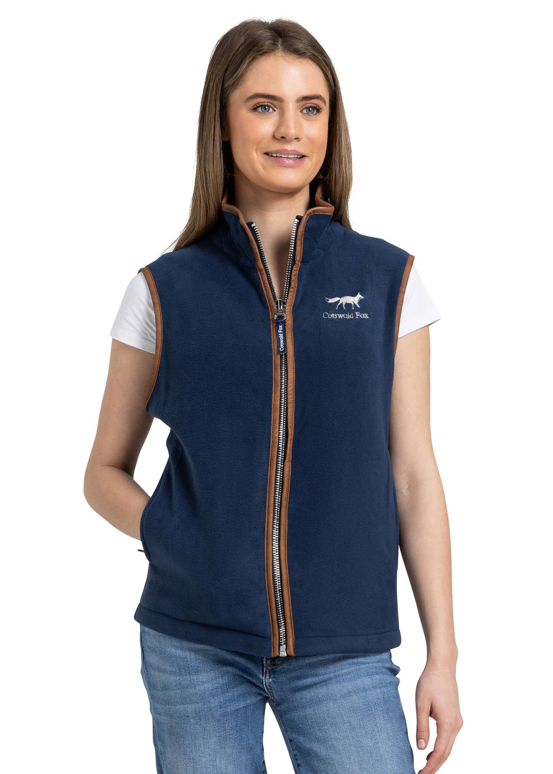 Unisex Fleece Gilet Navy1