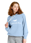 pale blue heavy organic cotton unisex hoodie jumper

