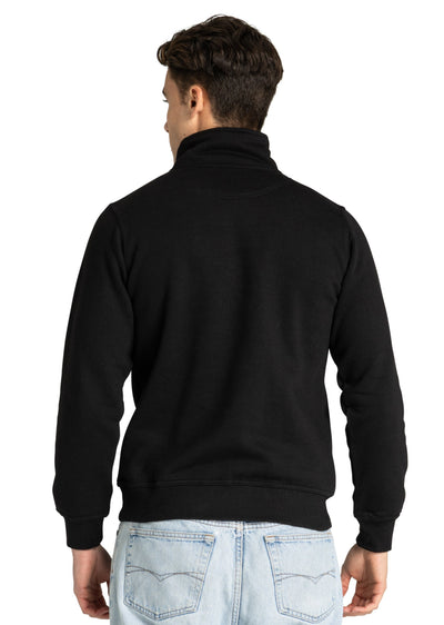 Sample: Fox Quarter Zip - Black. Small