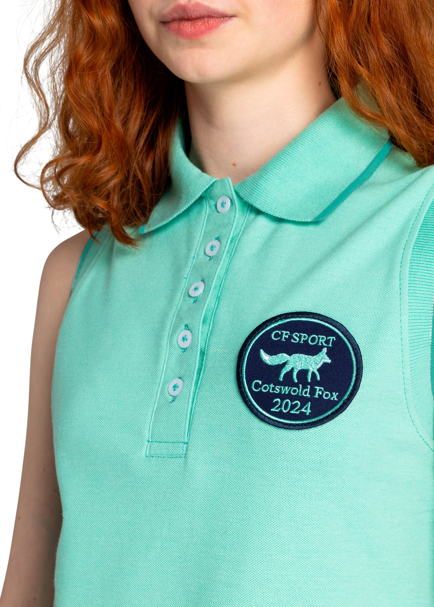 Sleeveless Polo Shirt | Mint