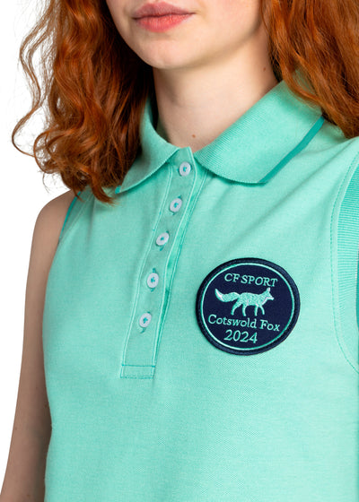 Sleeveless Polo Shirt | Mint
