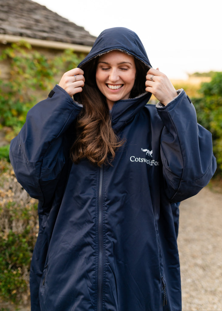 full length unisex insulated waterproof coat jacket dryrobe. 