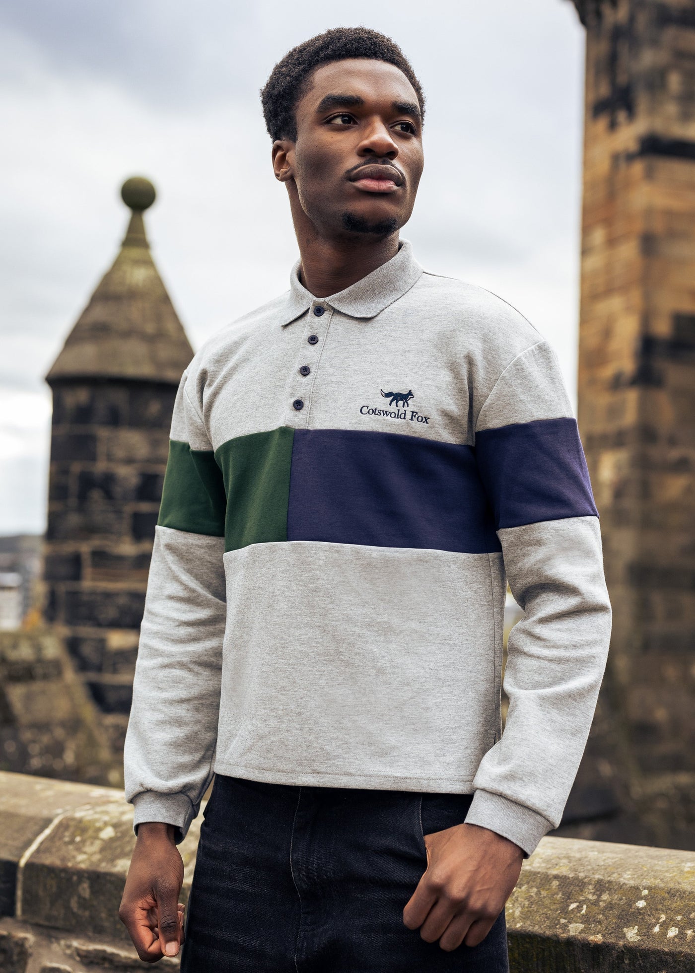 Moreton Rugby Shirt | Grey