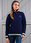 Knitted Unisex Quarter Zip | Navy