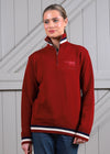 Knitted Quarter Zip | Burgundy
