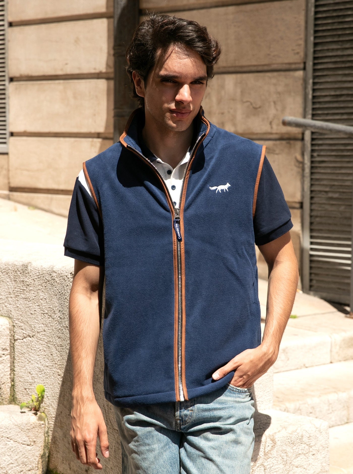 Men's Fleece Gilet | Navy