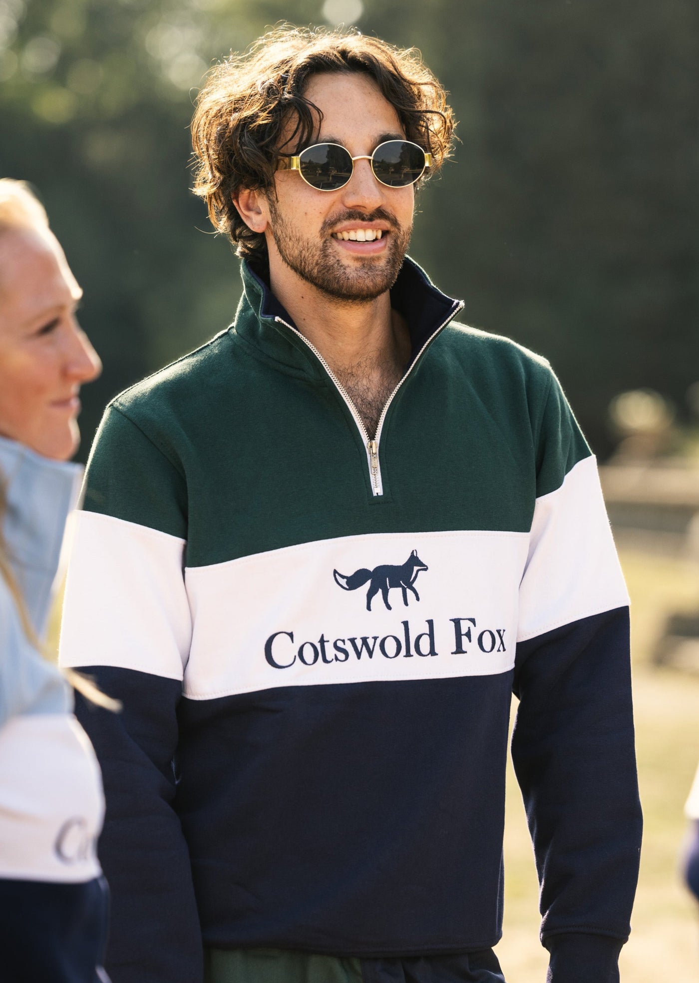 Cirencester Unisex Quarter Zip | Green