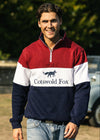 Cirencester Unisex Quarter Zip | Burgundy