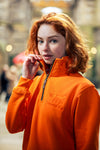 Tetbury Quarter Zip | Pale Orange