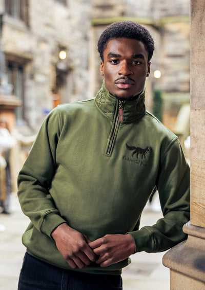 Tetbury Quarter Zip | Basil