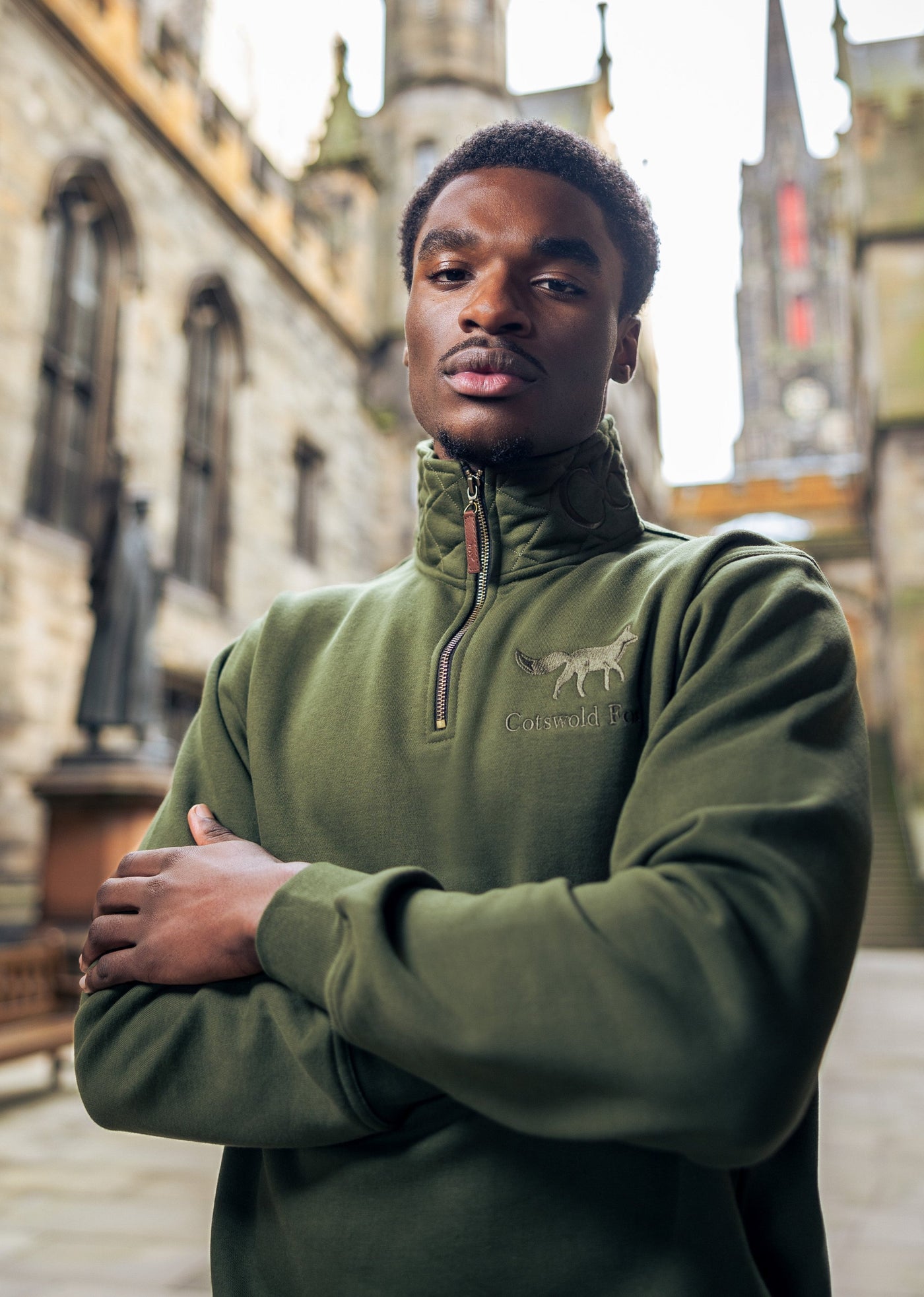 Tetbury Quarter Zip | Basil