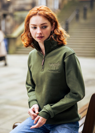 Tetbury Quarter Zip | Basil