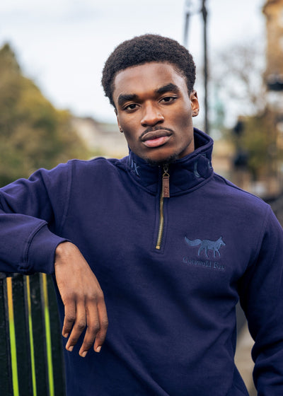 Tetbury Quarter Zip | Navy