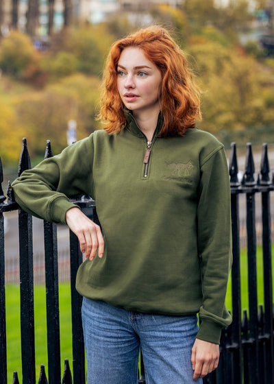 Tetbury Quarter Zip | Basil